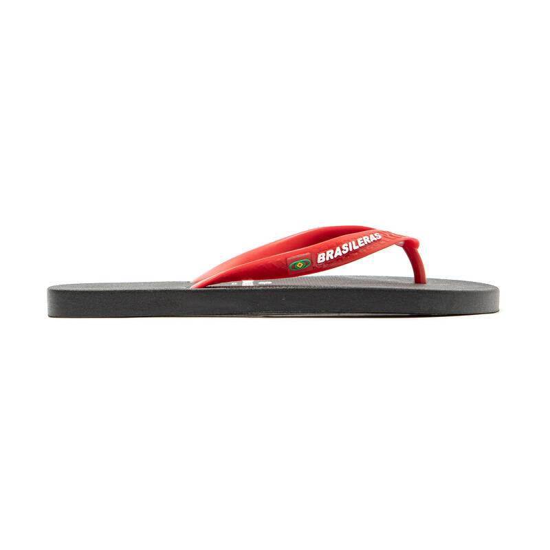 Chanclas Dedo Brasileras De Hombre Rojo Y Negro Suela Antideslizante