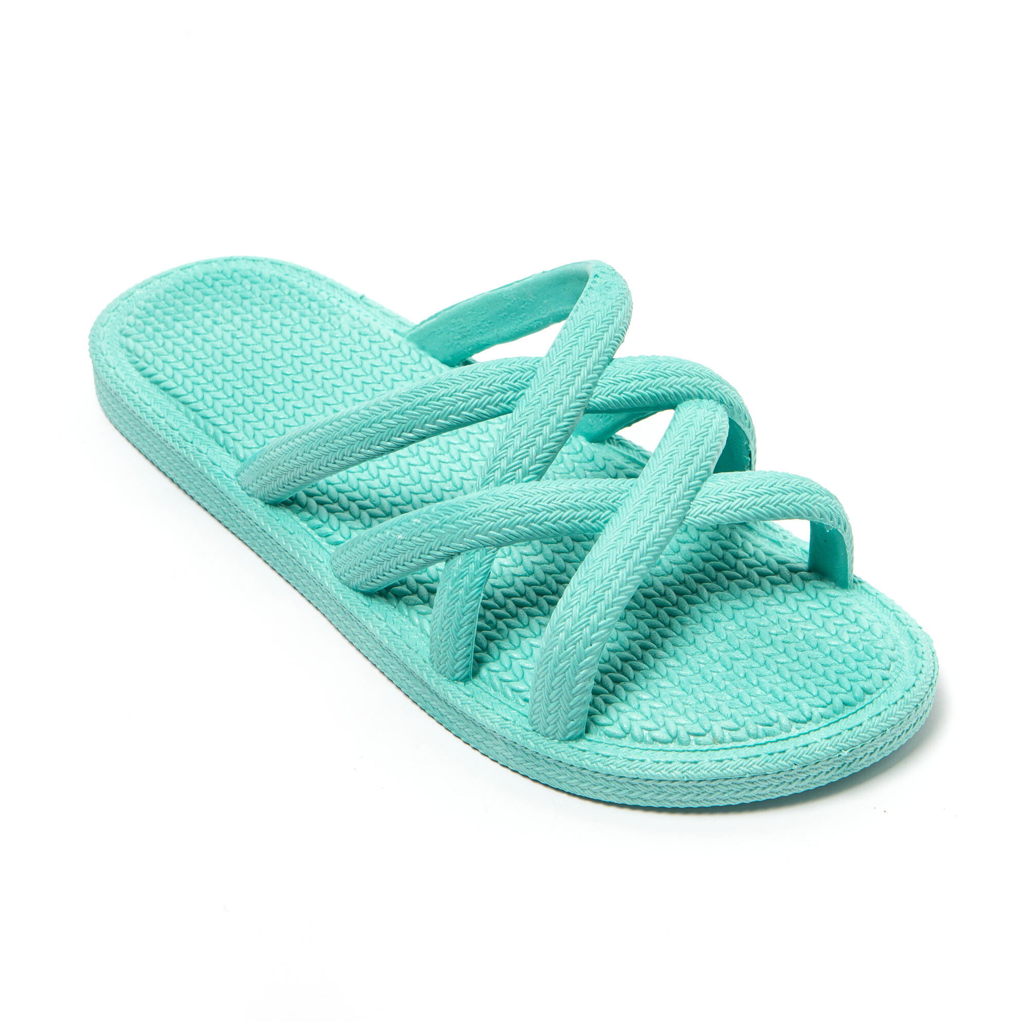 Sandali Brasileras da donna di colore verde acqua con suola antiscivolo 2/7