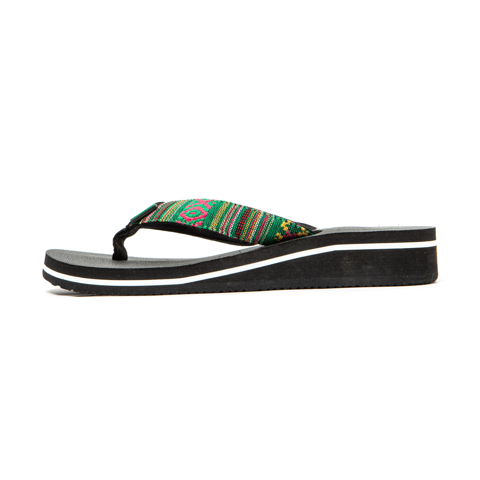 Vrouwen Brasilerase teenslippers groen met antislipzool 4/7