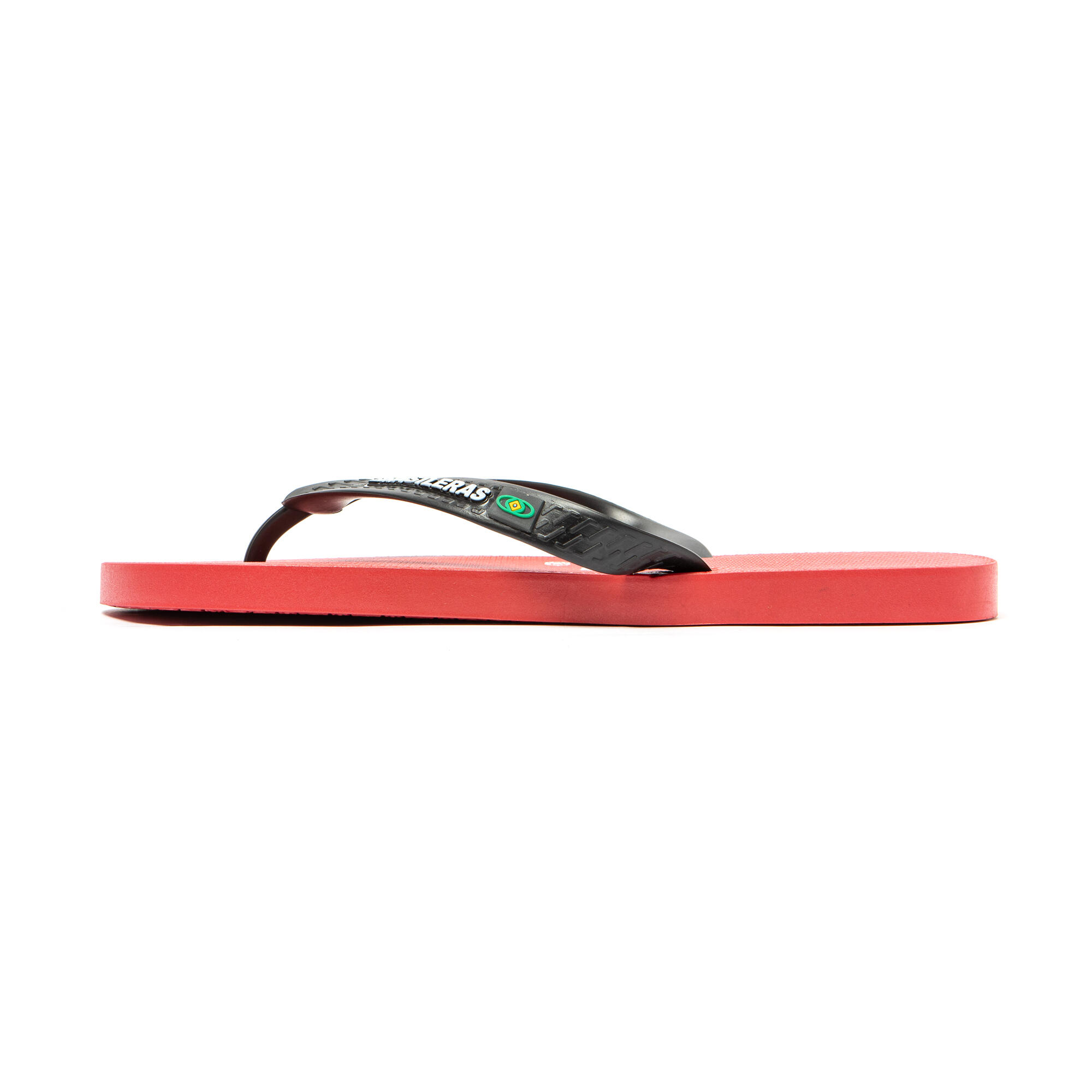 Chanclas Dedo Brasileras De Hombre Rojo Y Negro Suela Antideslizante 4/7