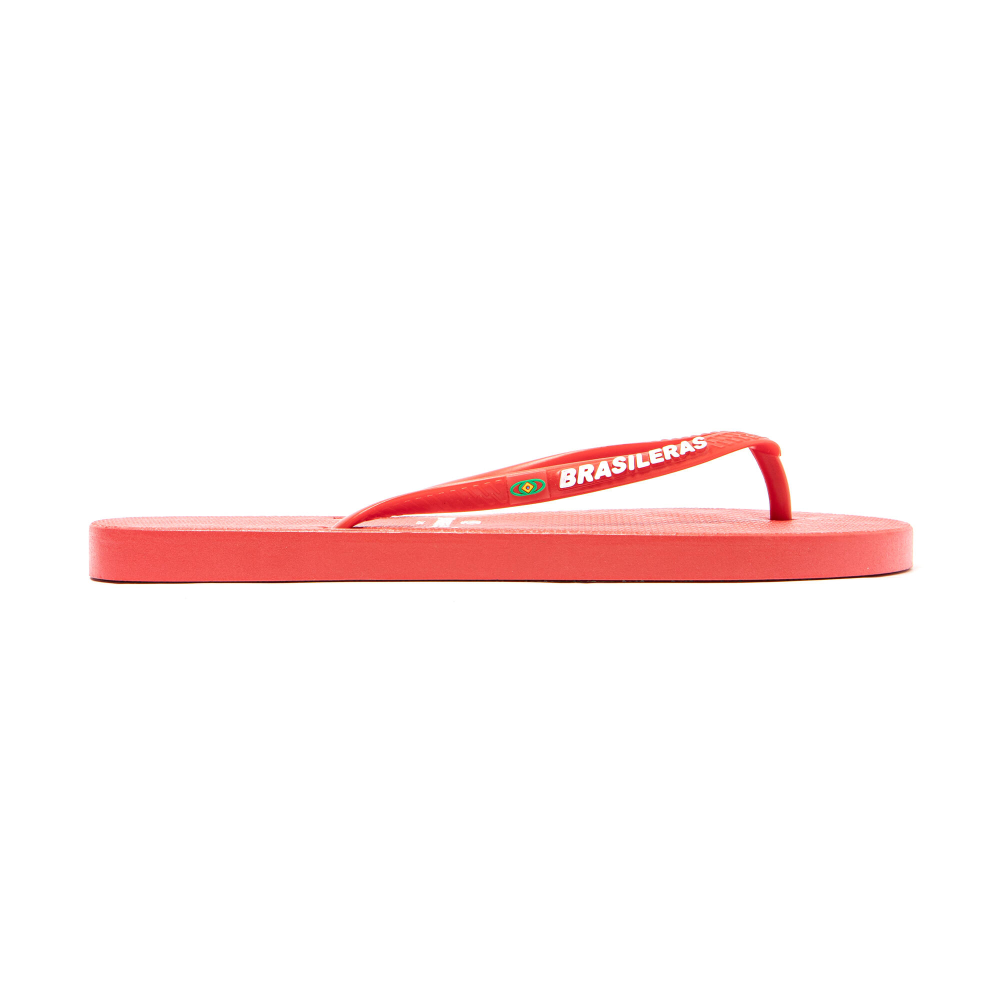 Tongs rouges pour femme avec semelle antidérapante 3/7