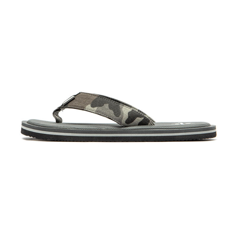 Herren BRASILERAS Toe Flip Flops Grau mit rutschfester Sohle