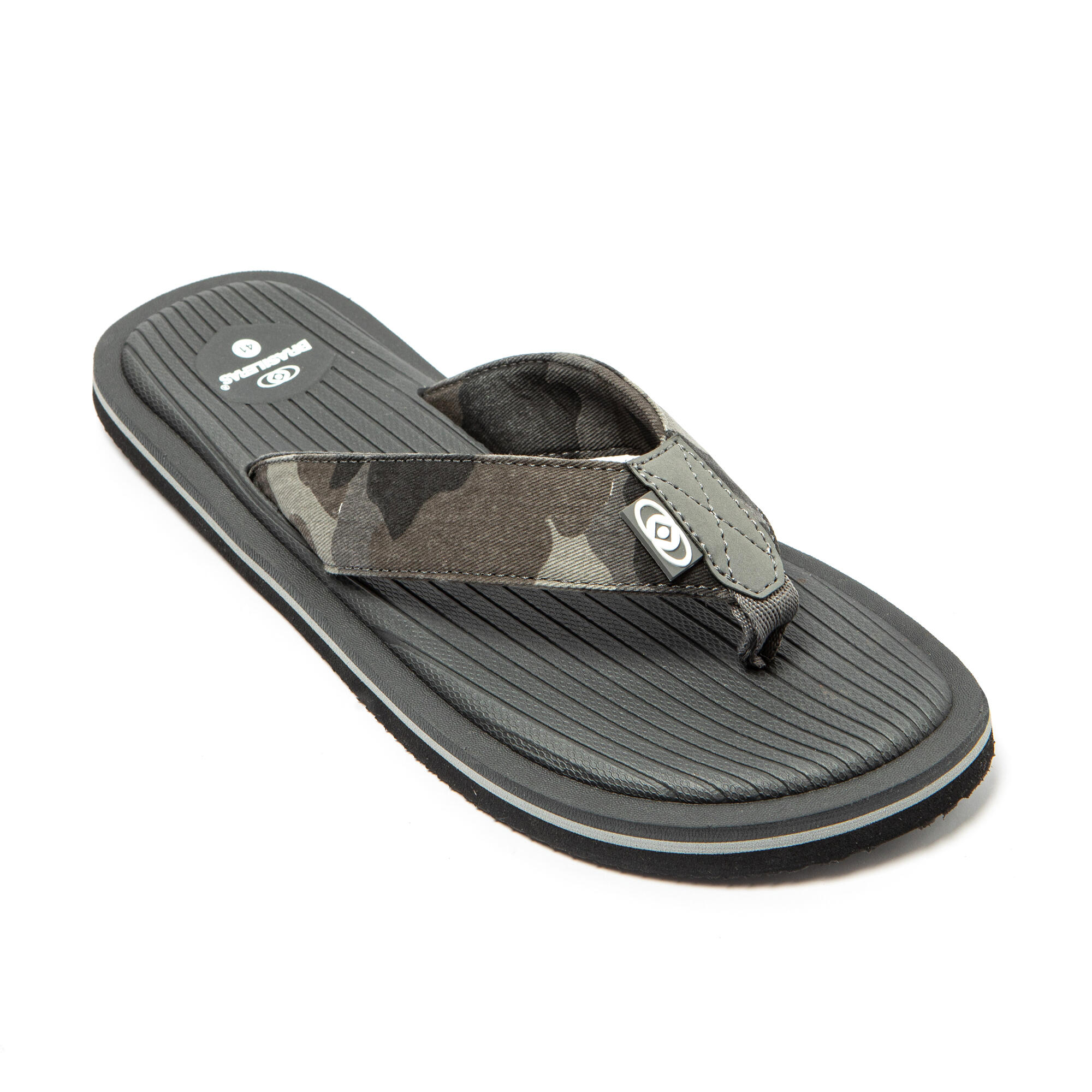 Tongs pour homme - Gris avec semelle antidérapante 2/7