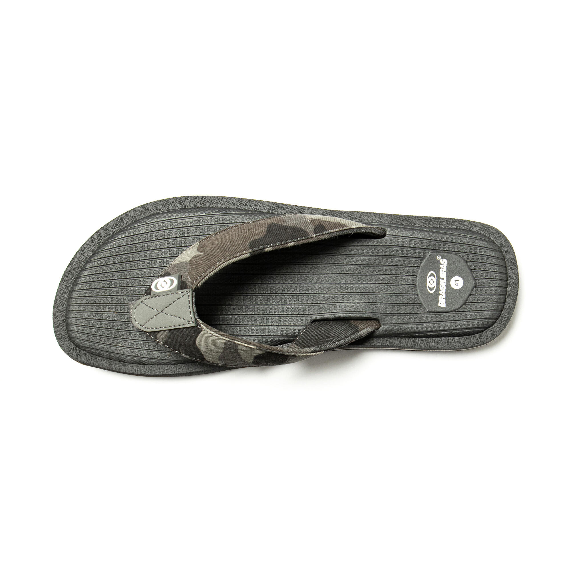 Tongs pour homme - Gris avec semelle antidérapante 5/7
