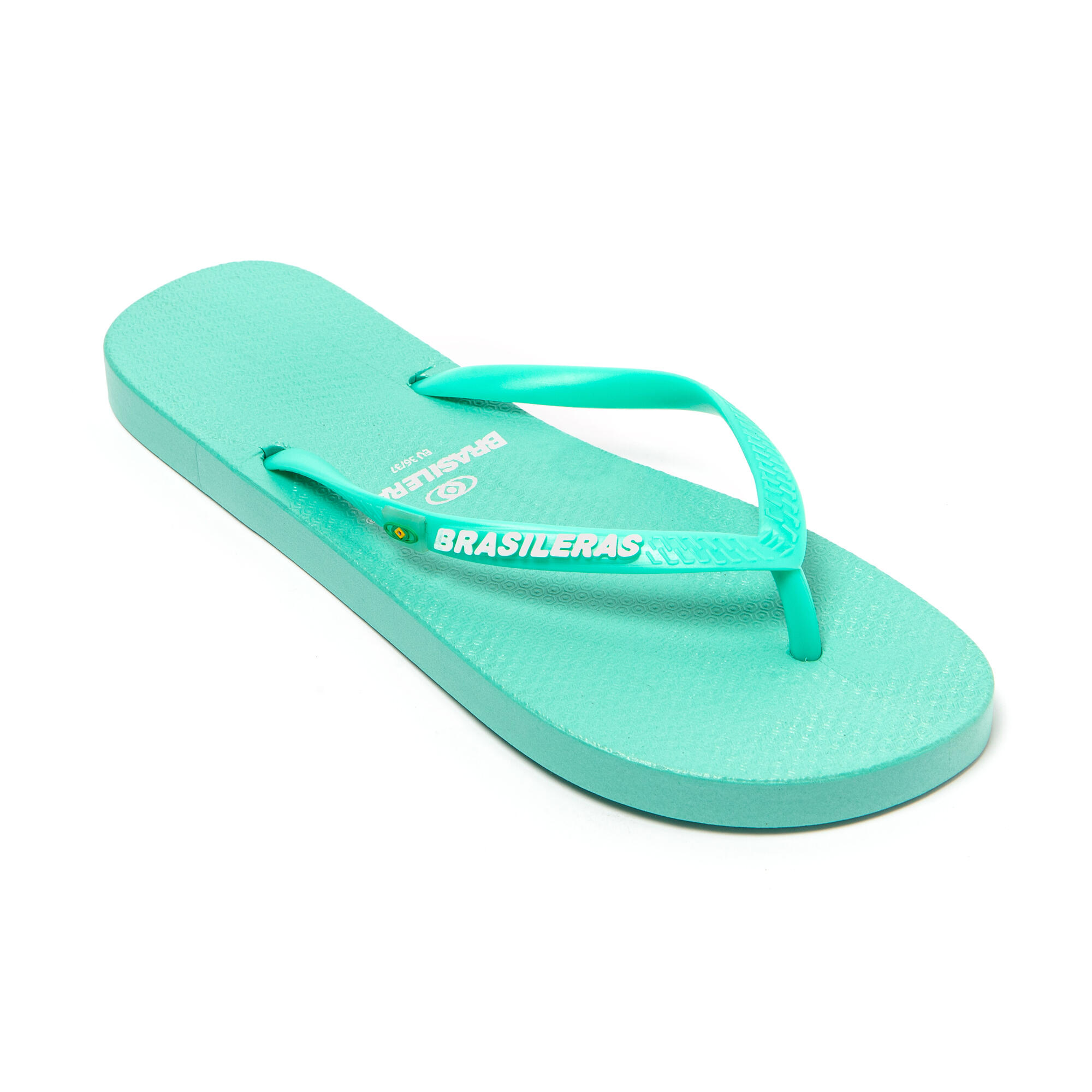 Tongs vert d’eau pour femme avec semelle antidérapante 2/7
