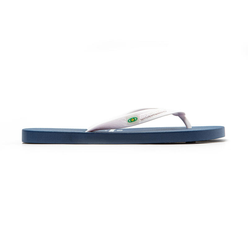 Tongs bleu et blanc avec semelle antidérapante pour hommes