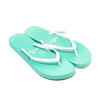 Vrouwen Brasilerase Teen Flip Flops Water Groen En Wit Anti Slippery