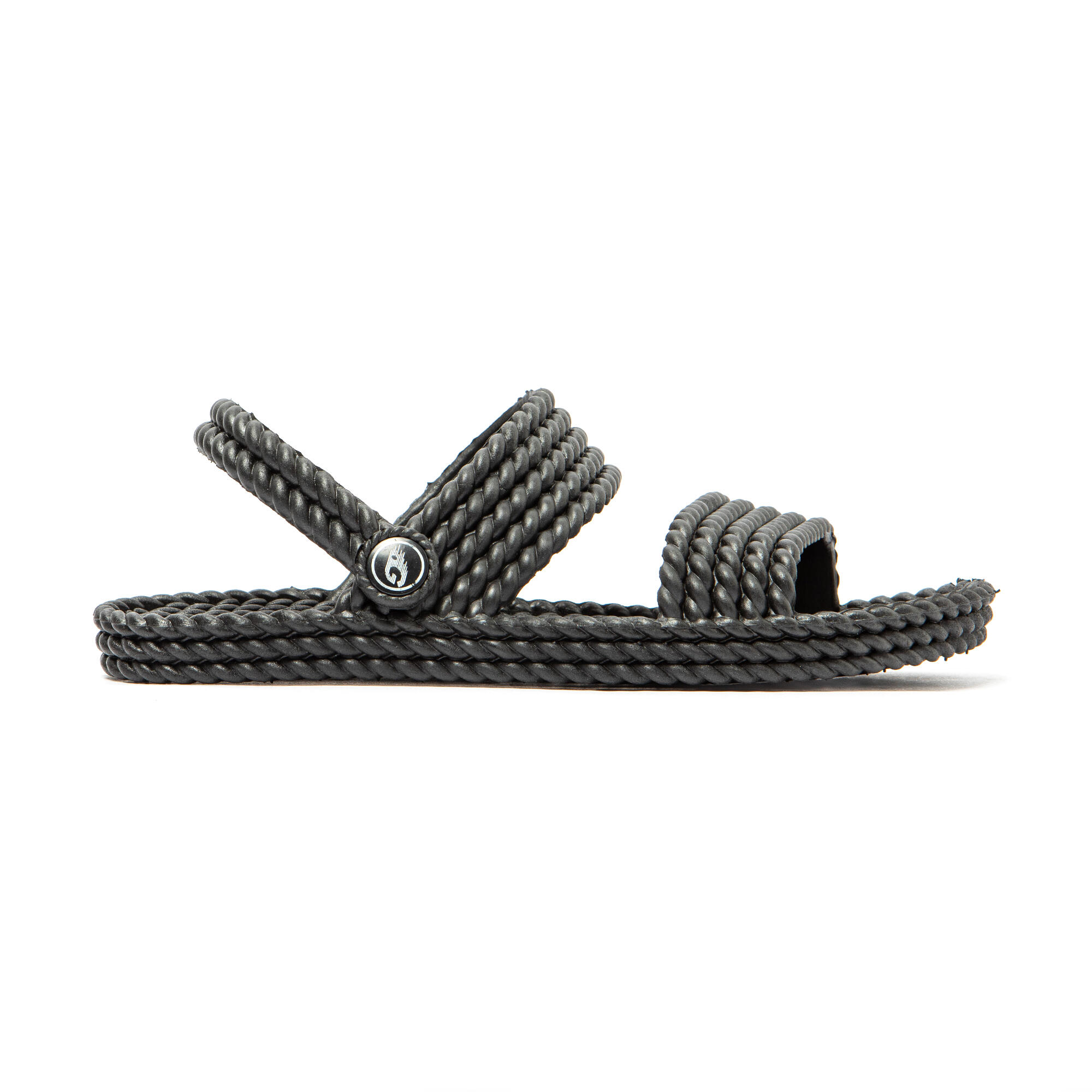 Sandales noires pour femme avec semelles en gomme antidérapantes 3/7