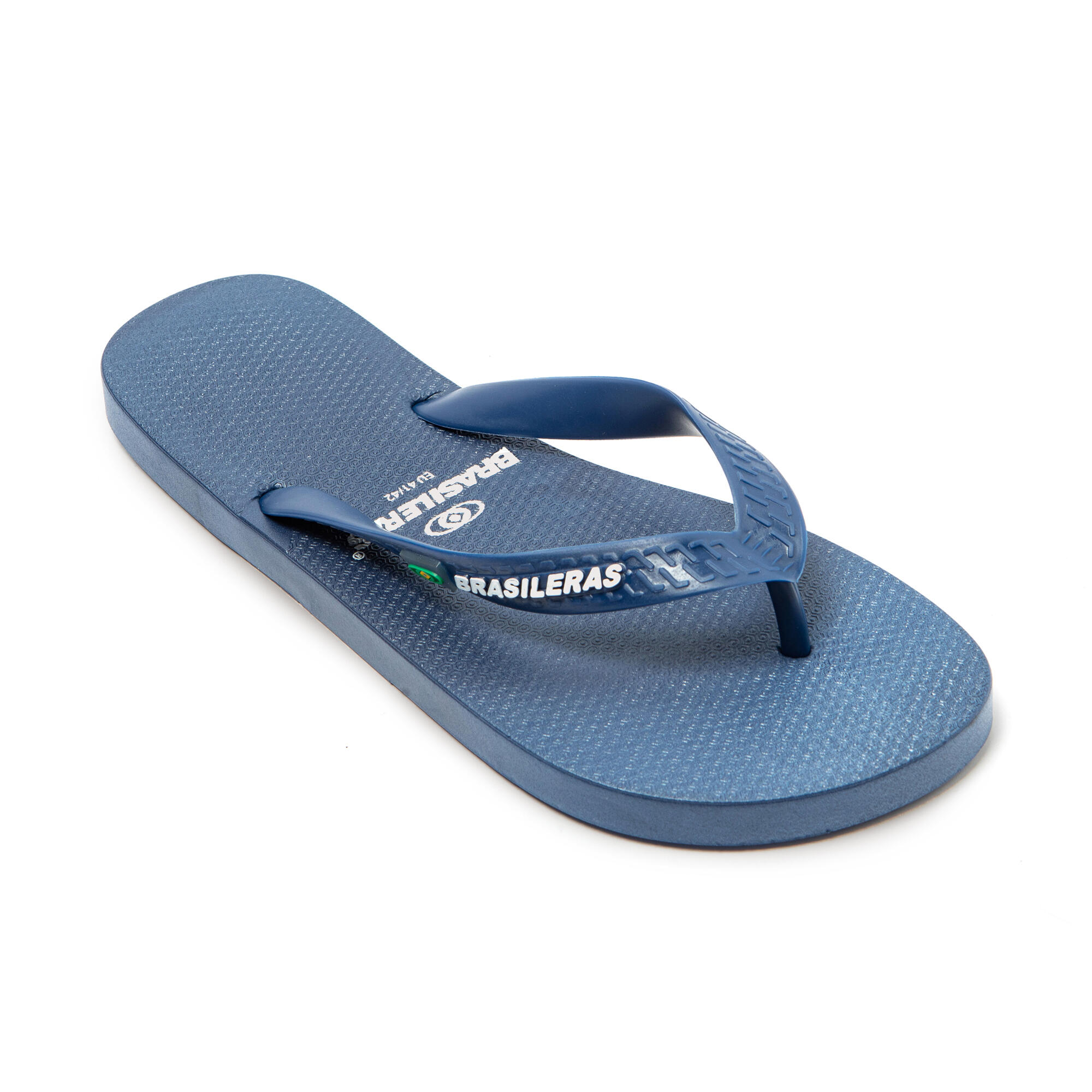 Tongs bleu marine avec semelle antidérapante pour homme 2/7