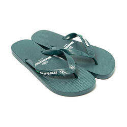 Tongs pour hommes, rouges avec semelles antidérapantes