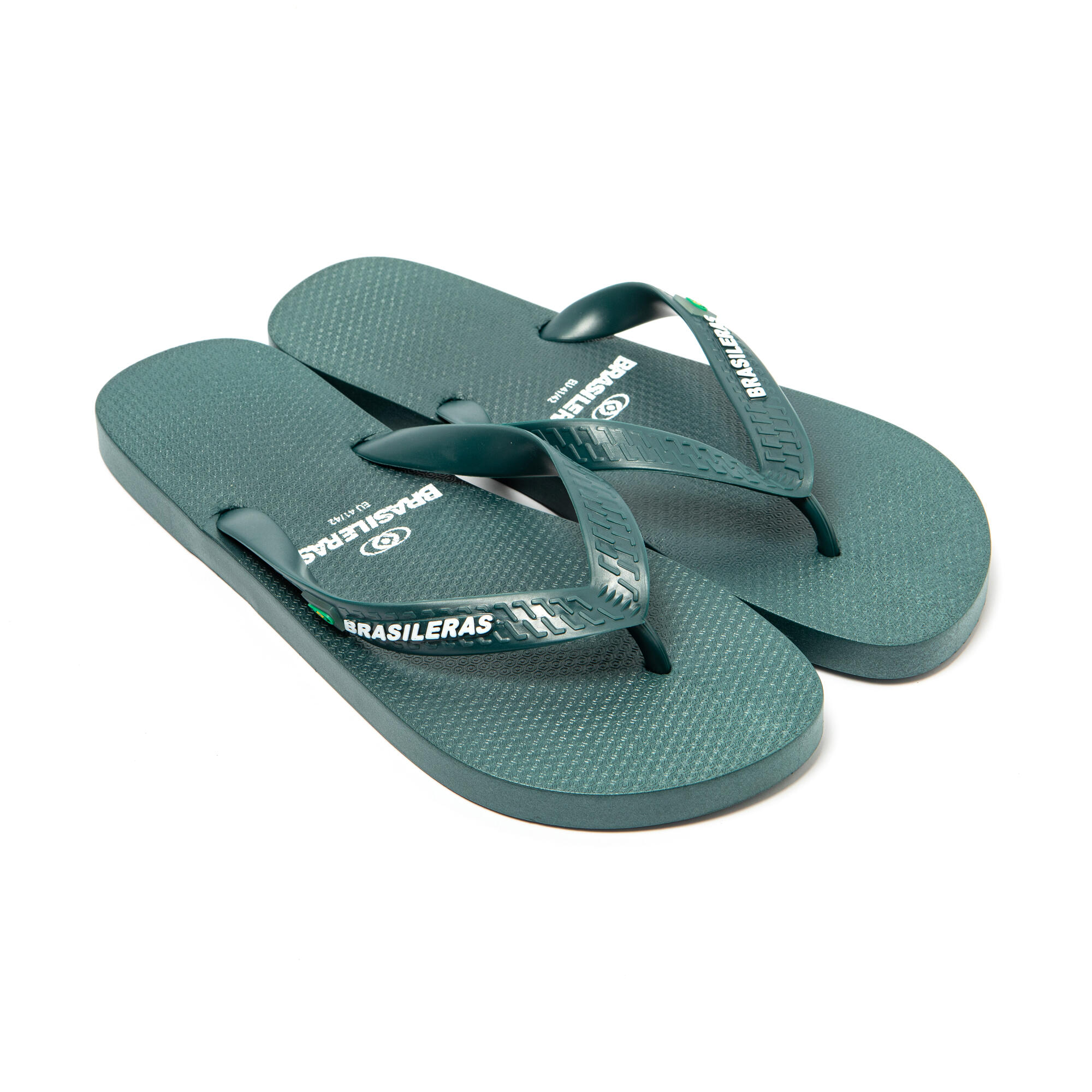 Brasileras - Tongs Pour Hommes, Vert Militaire, Semelle Antidérapante - Tongs - Vert - 43/46 - Decathlon