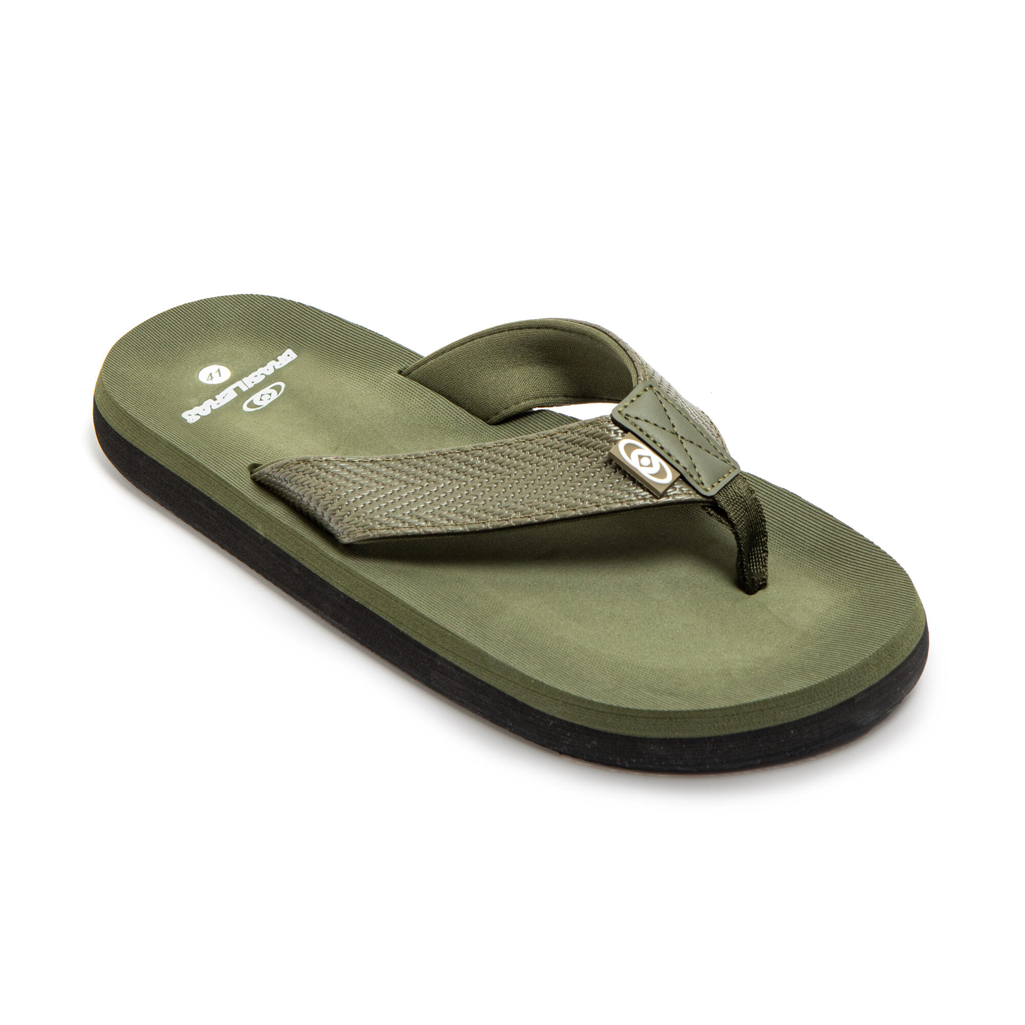 Kinderen Militair Groene Brasilerase Teenslippers met Slip-Resistente Zolen 2/7