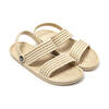 Vrouwen Beige Brasilerase Sandalen met Slip-Resistente Rubberen Buitenzool