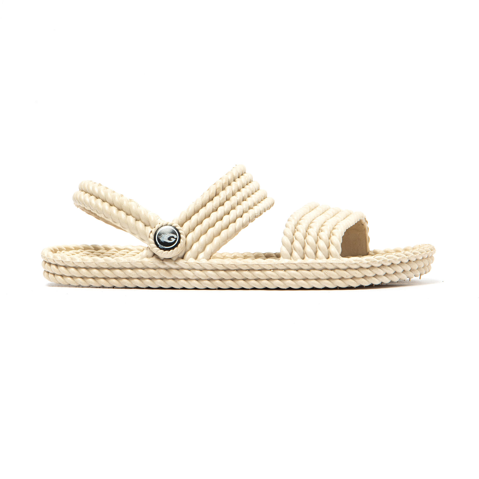 Sandalias Brasileras De Mujer Beige suela goma Antideslizante 3/7