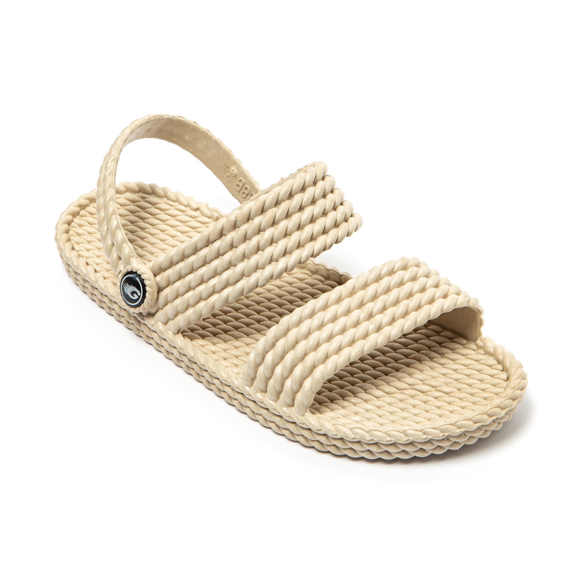Sandalias Brasileras De Mujer Beige suela goma Antideslizante 2/7
