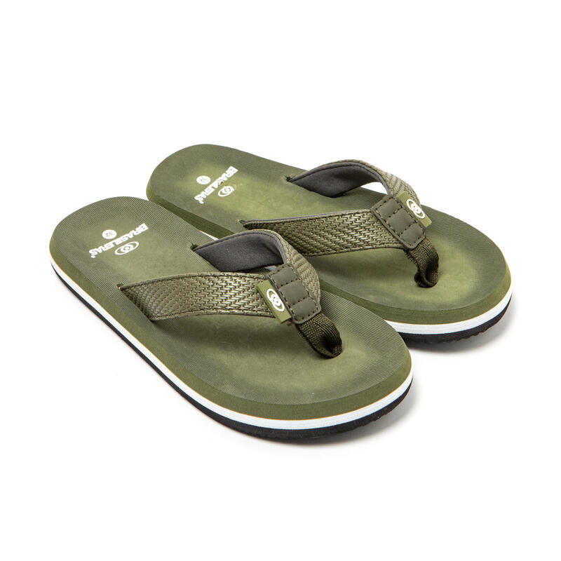 Kinderen Militair Groene Brasilerase Teenslippers met Slip-Resistente Zolen