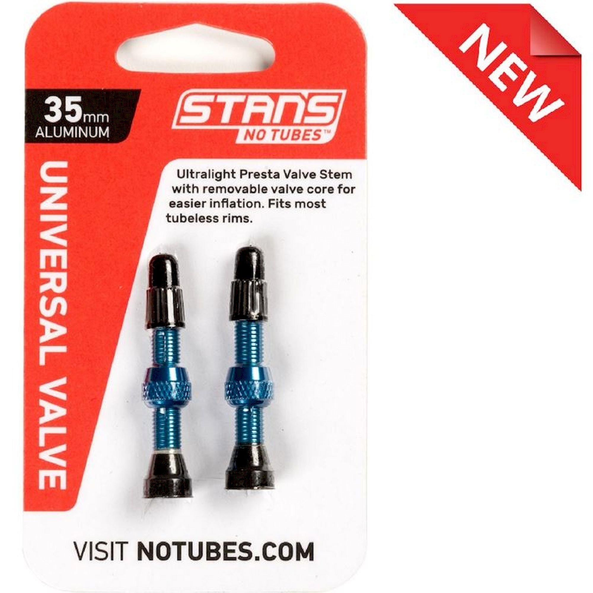 Válvulas de Alumínio 2 Uds STAN'S NO TUBES Presta 35mm Azul 2/7