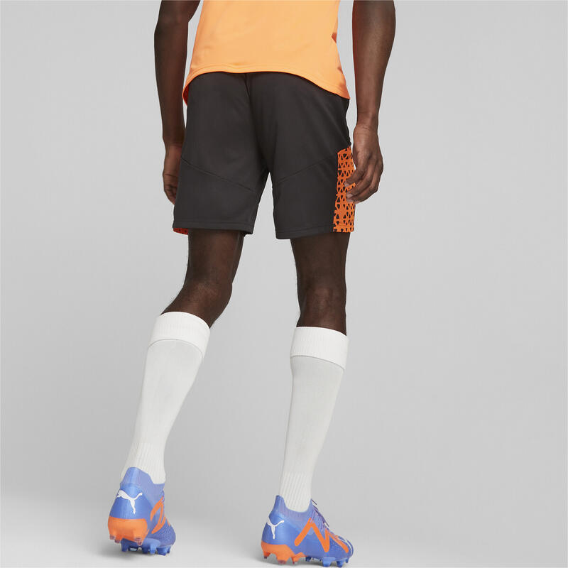 individualCUP voetbaltrainingsshort voor heren PUMA Black Ultra Orange