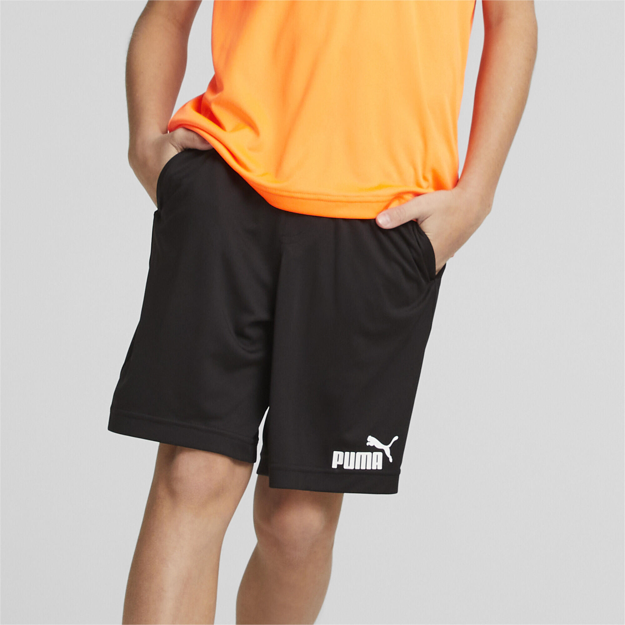 Set di shorts in poliestere da ragazzo PUMA Ultra Orange 3/6