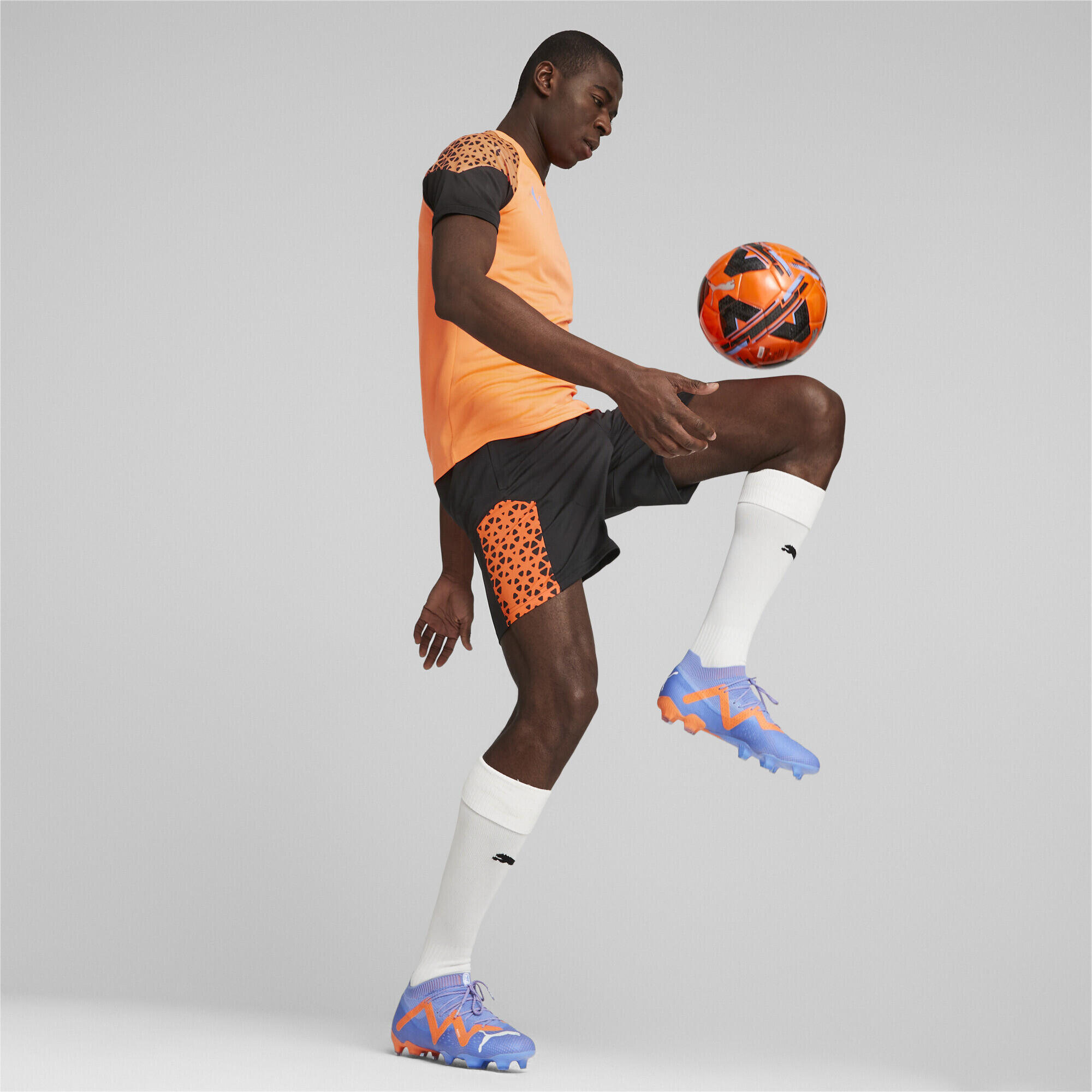 individualCUP voetbalshirt voor heren PUMA Ultra Orange Black 3/6