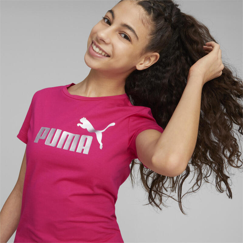 T-Shirt PUMA - DECATHLON Logo Mädchen PUMA Essentials+ Black