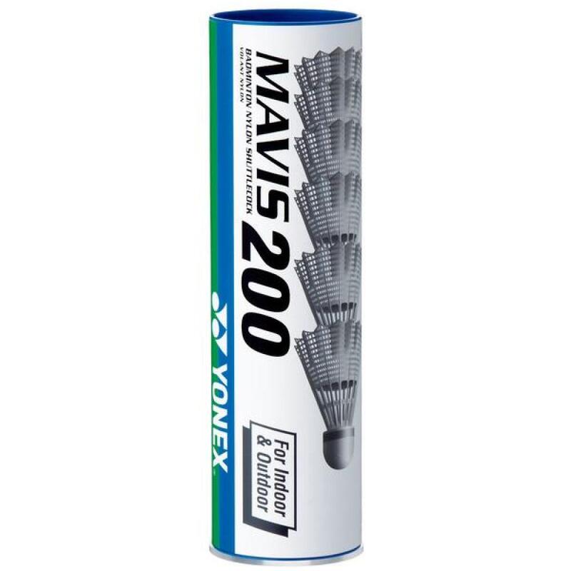 Tube de 6 volants de Badminton Yonex Mavis 200