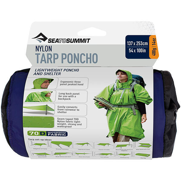 Rucksackponcho Nylon Tarp Poncho blue