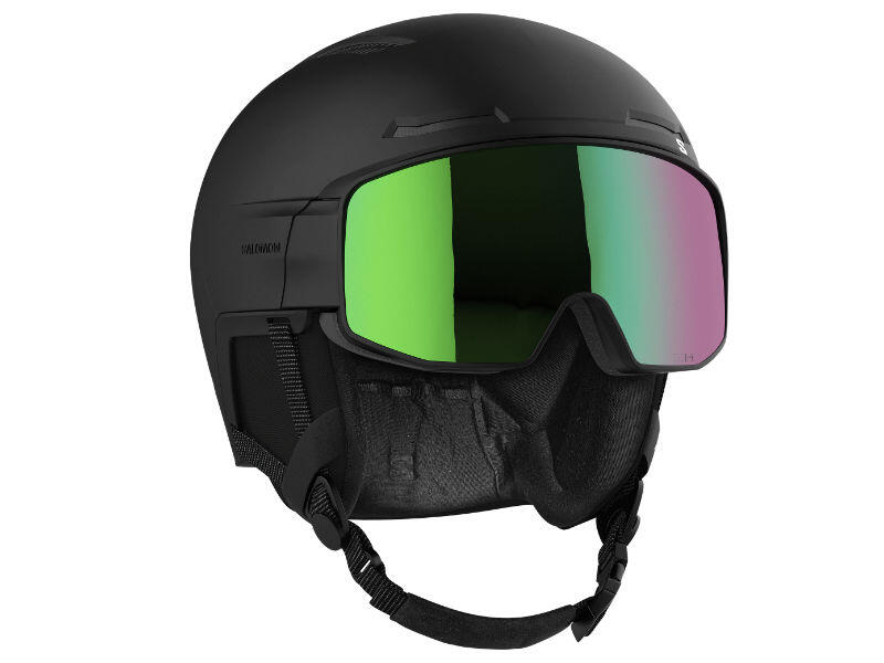 Kask z przyłbicą szybą Salomon Driver Pro Sigma Black 2023 5/5