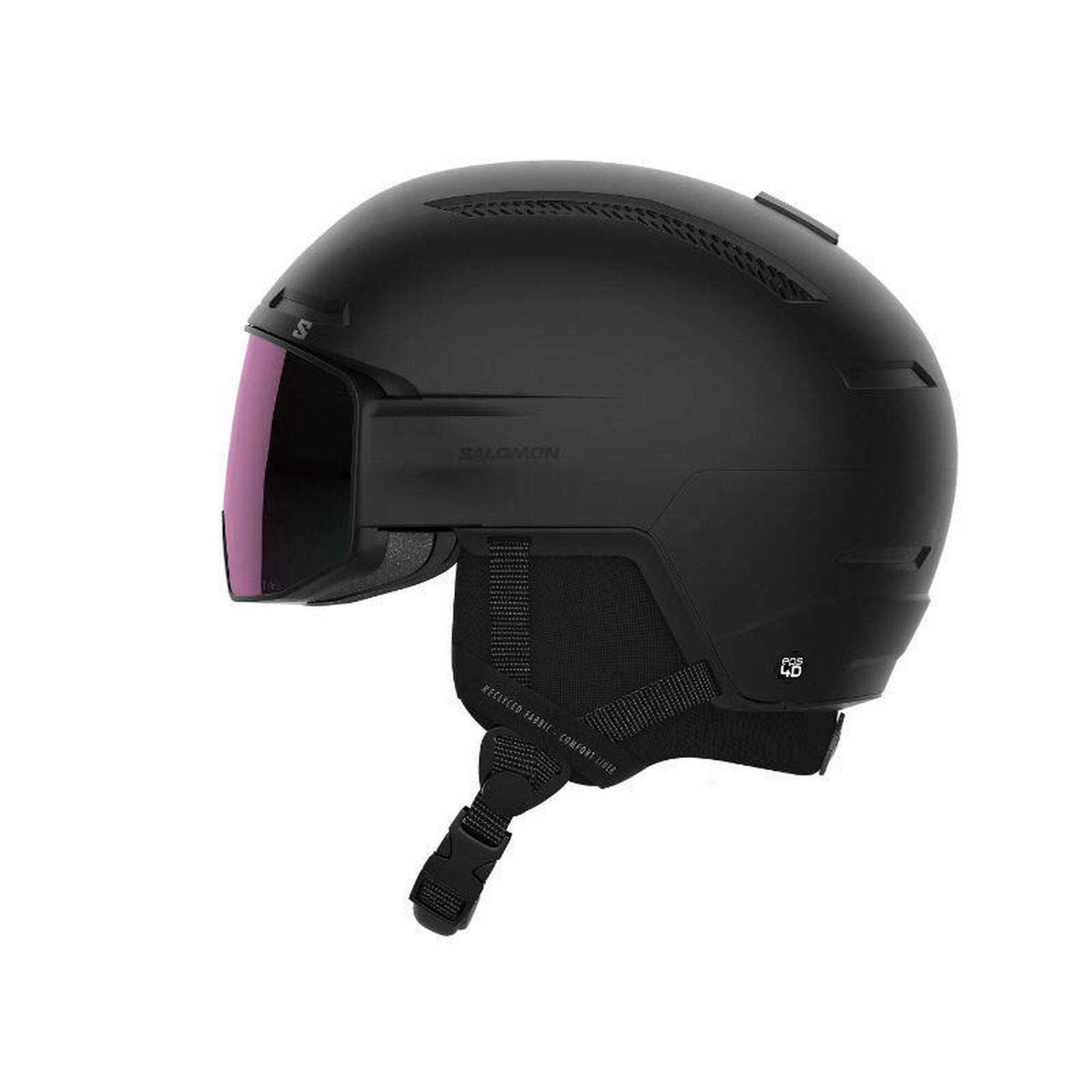 Kask z przyłbicą szybą Salomon Driver Pro Sigma Black 2023