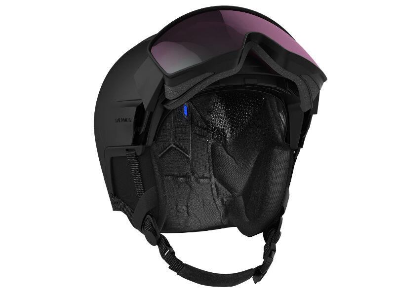 Kask z przyłbicą szybą Salomon Driver Pro Sigma Black 2023 4/5