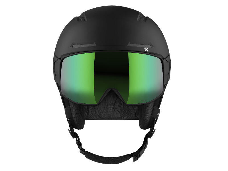 Kask z przyłbicą szybą Salomon Driver Pro Sigma Black 2023 2/5