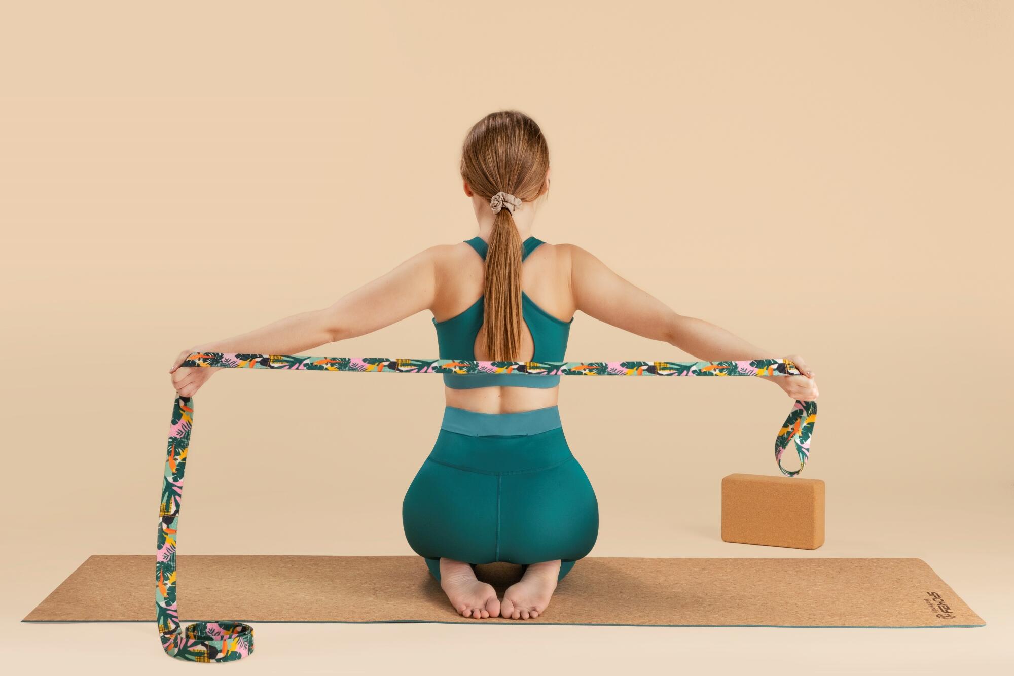 Correa de yoga Spokey Home Jungle de 300 cm: soporte para principiantes 5/7