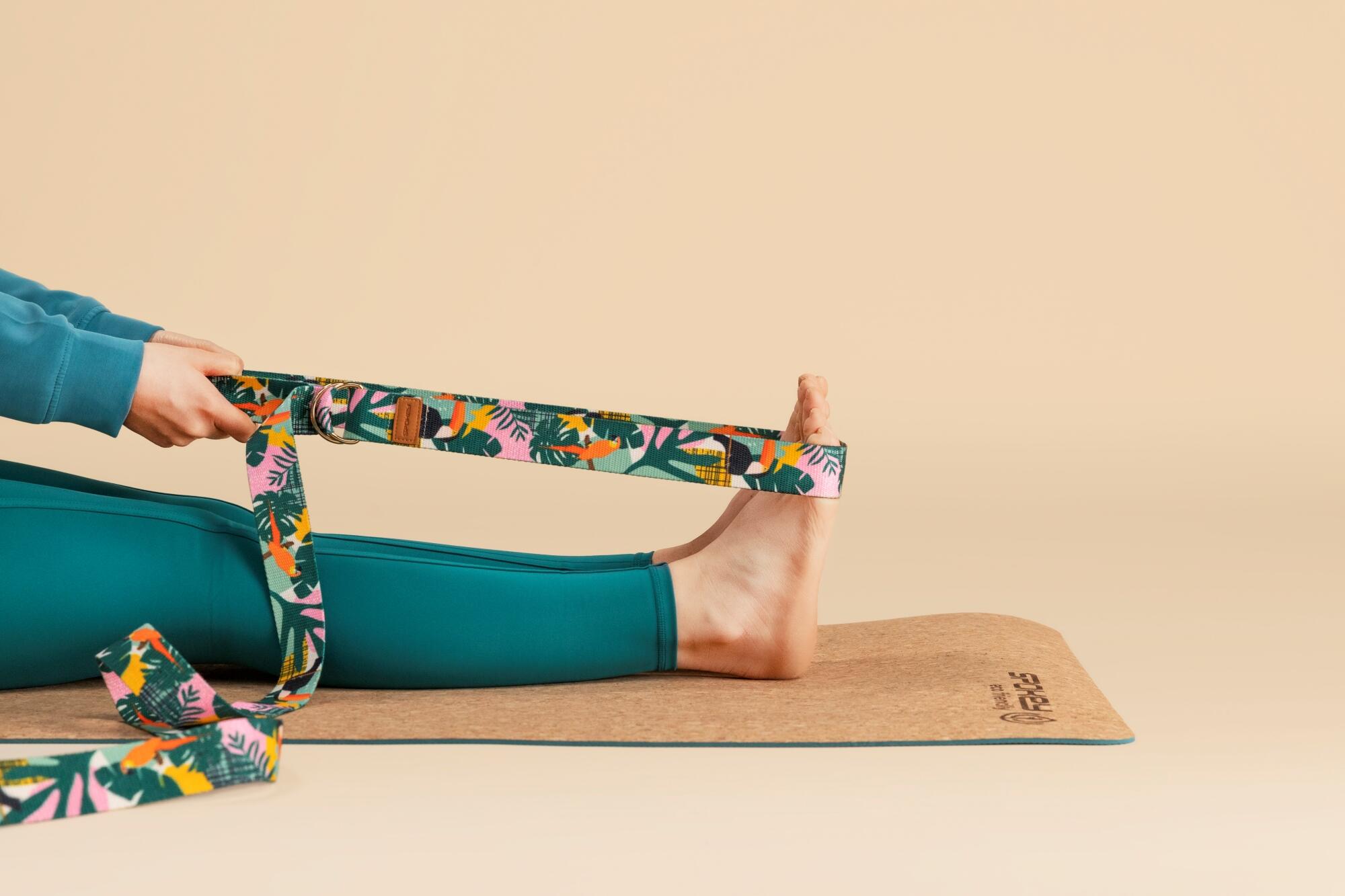 Correa de yoga Spokey Home Jungle de 300 cm: soporte para principiantes 3/7