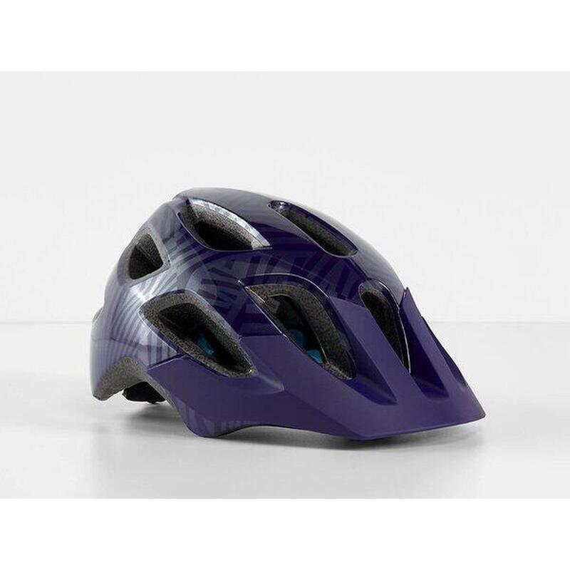 Bontrager Tyro 小童單車頭盔 - 紫色條紋圖案