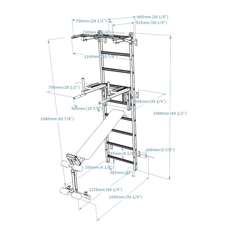 Escalera multifuncional BenchK 723W