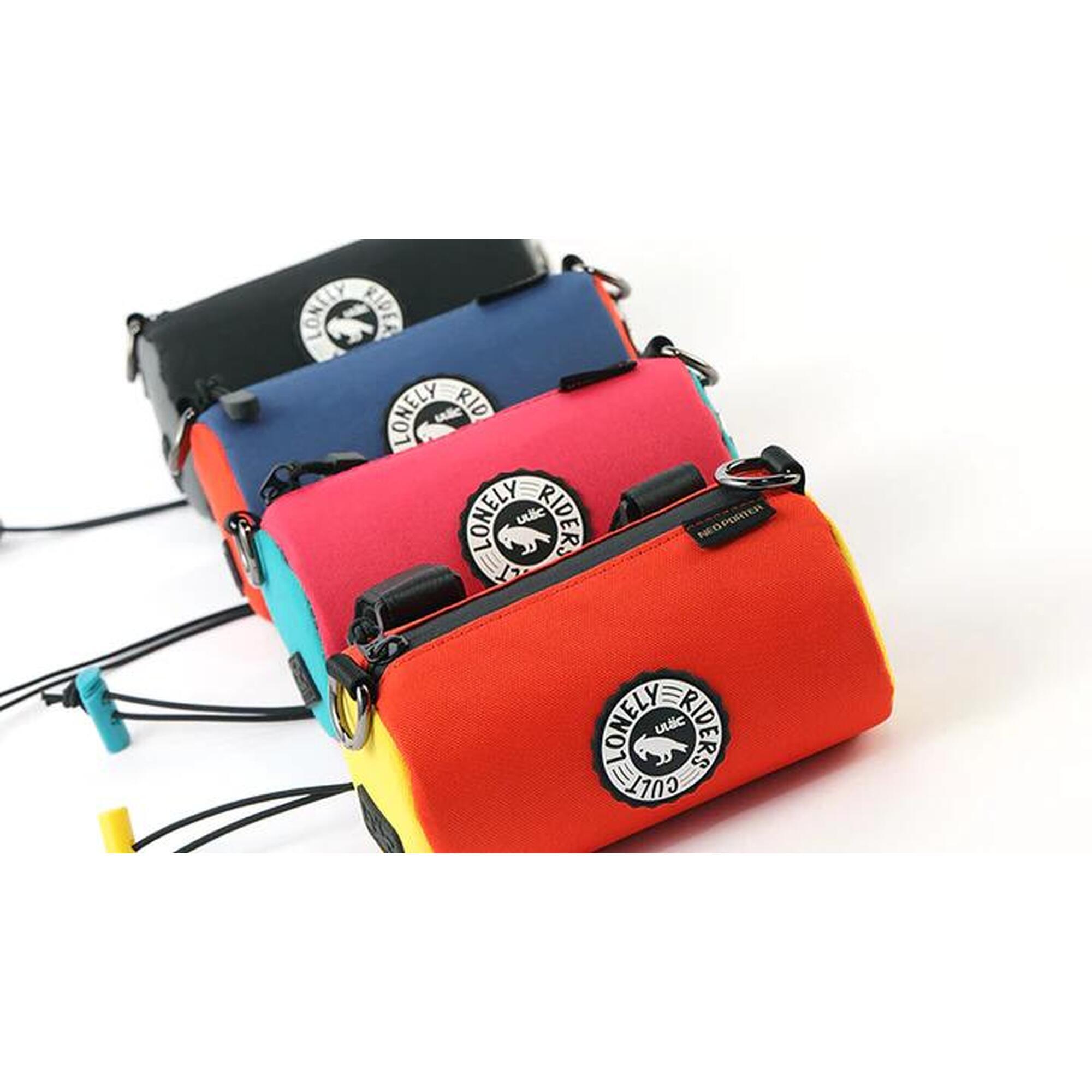 COURSIER: PULSE CYCLING BAG 1.1L - BLUE/ORANGE