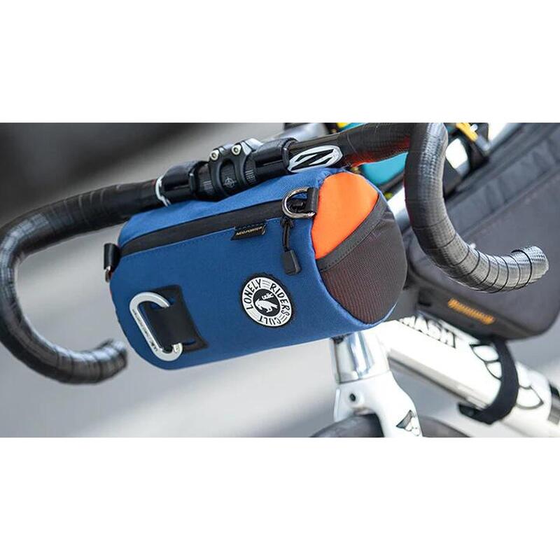 COURSIER 單車袋 2.7L - 深藍色 ( 配橙色)