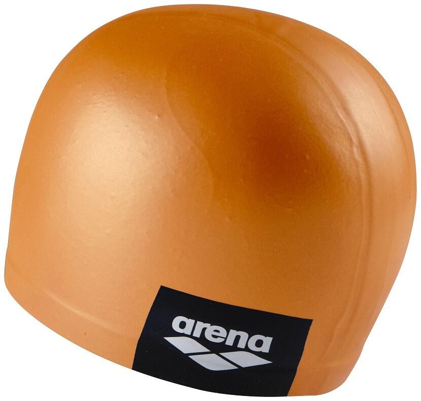 Cuffia da nuoto sagomata Arena in silicone – Arancione 3/5