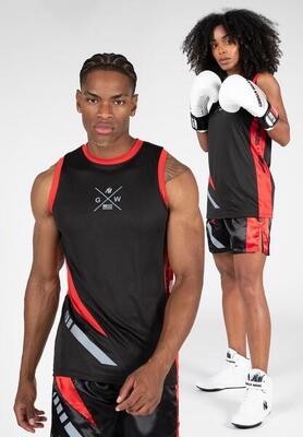 Hornell tank top - zwart/rood