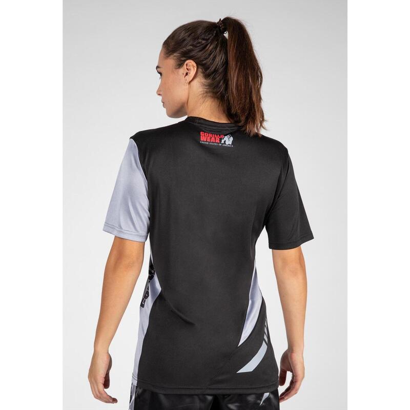 Gorilla Wear Hornell T-Shirt - Unisex - Zwart/Grijs - L