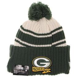 Men's Green Bay Packers New Era Black/ 2022 Sideline Cuffed Pom Knit Hat in  2023