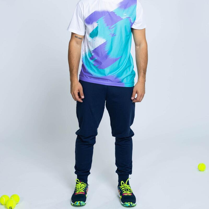 Pantalones chandal 100% algodón BCI de hombre TRR Azul marino
