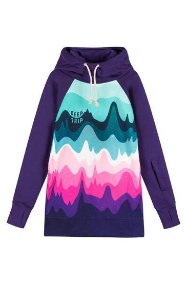 Bluza outdoorowa z kapturem damska DEEP TRIP Aquafresh softshell