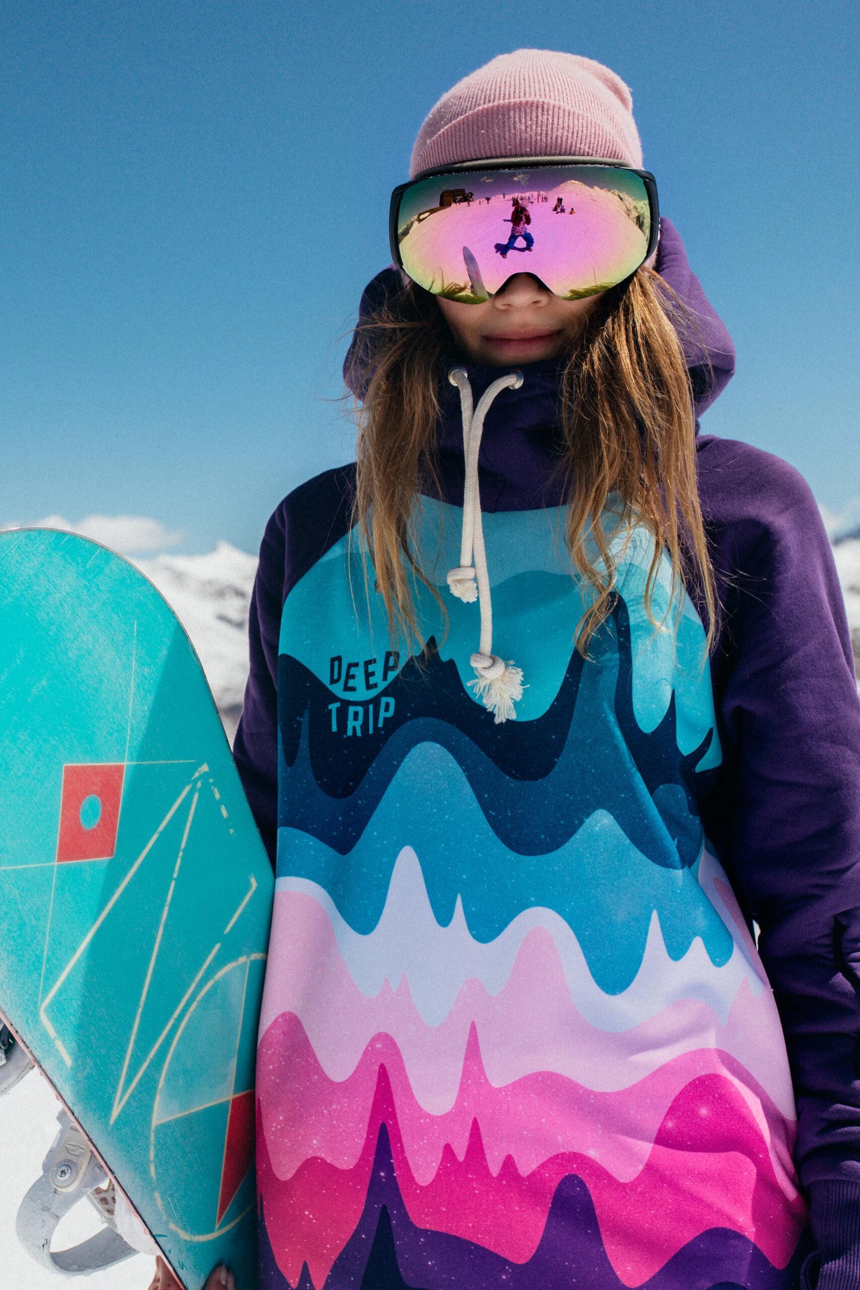 Bluza outdoorowa z kapturem damska DEEP TRIP Aquafresh softshell 2/6
