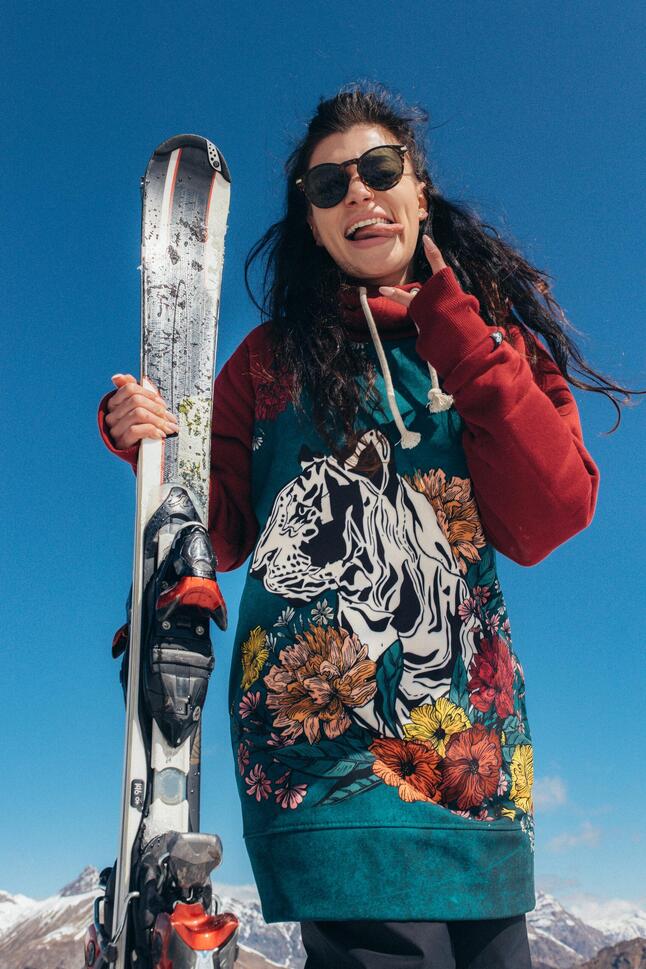 Bluza outdoorowa z kapturem damska DEEP TRIP Alex softshell