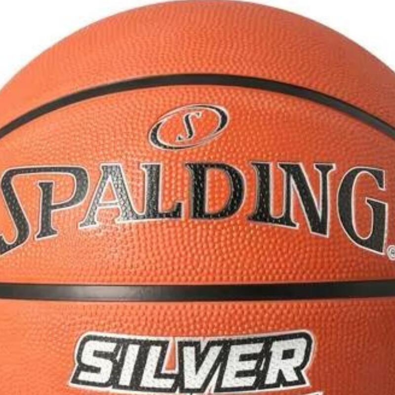 Balón Baloncesto niño Goma NBA Silver naranja