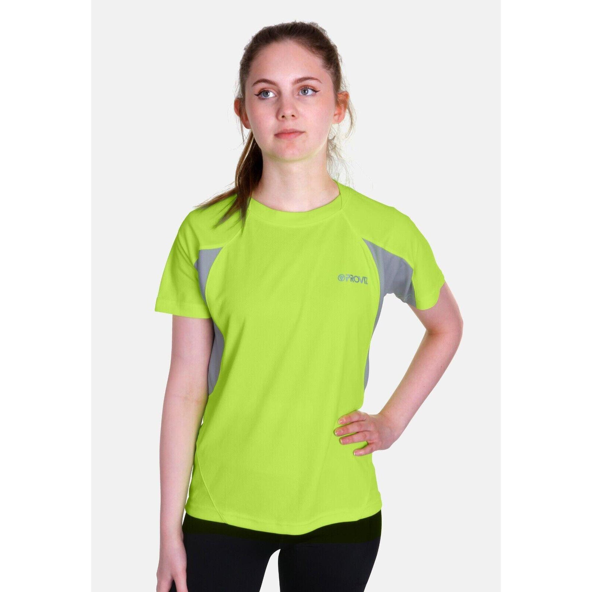 PROVIZ Proviz Classic Womens Sports T-Shirt Short Sleeve Reflective Activewear Top