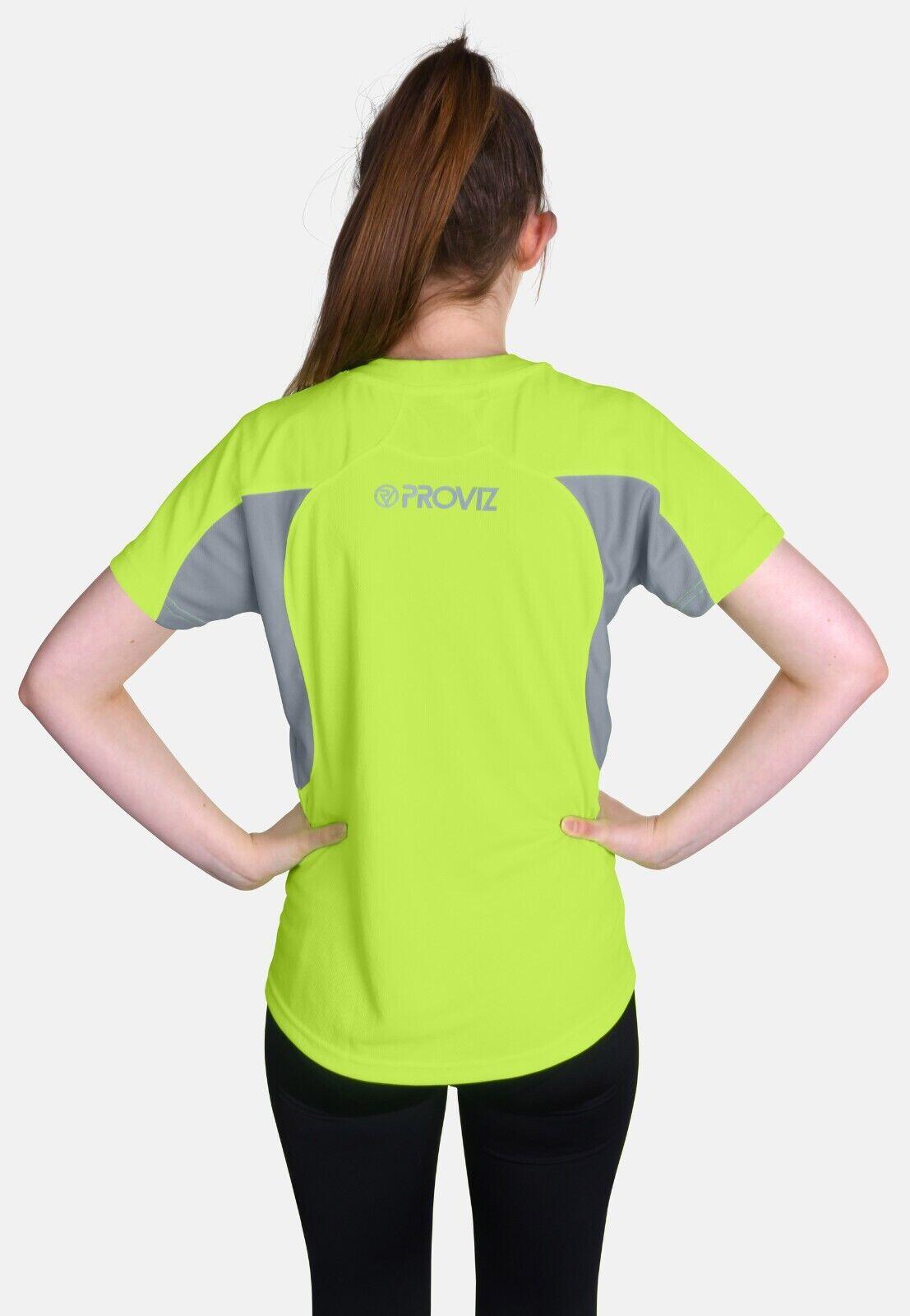 Proviz Classic Womens Sports T-Shirt Short Sleeve Reflective Activewear Top 2/6