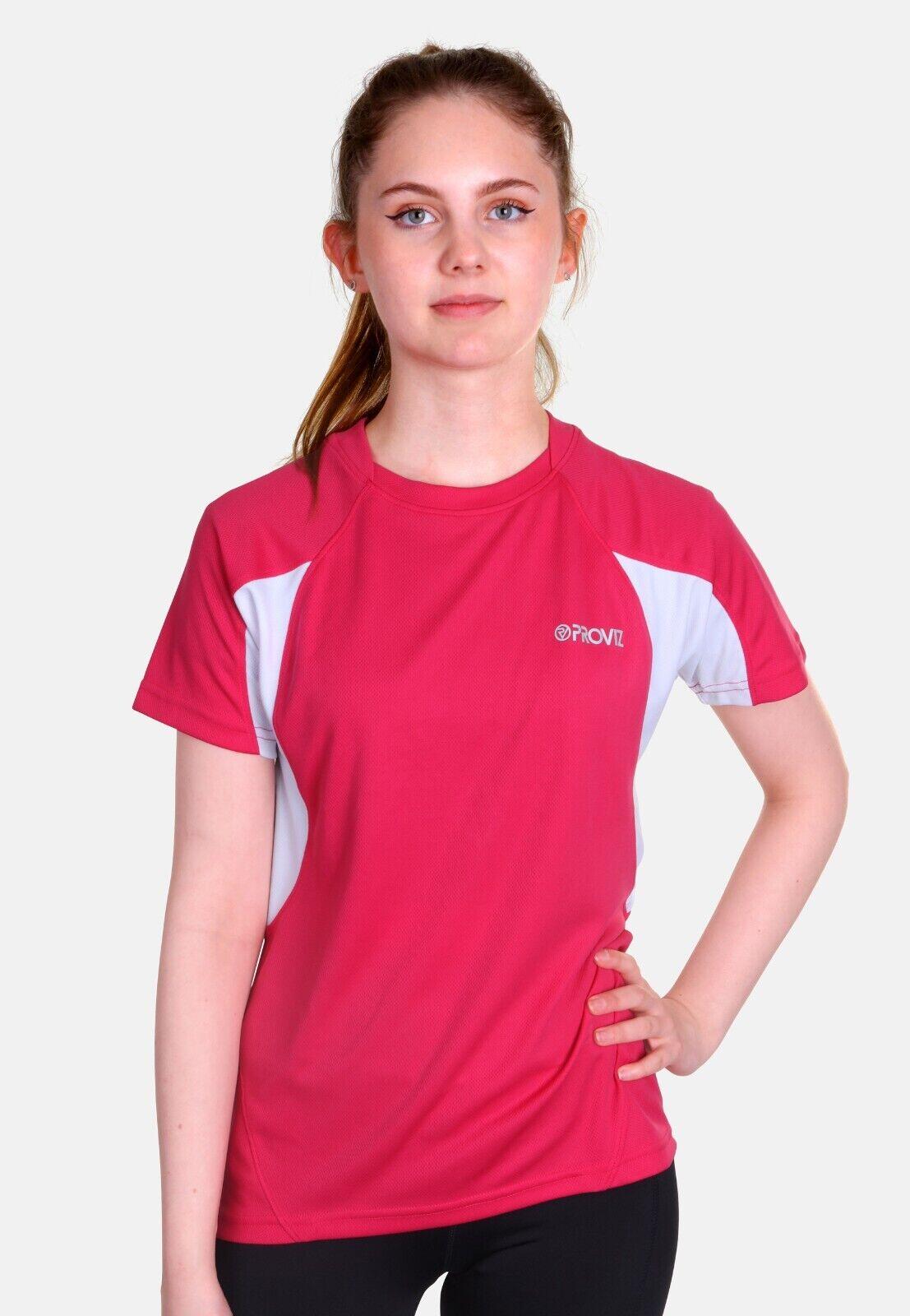 PROVIZ Proviz Classic Womens Sports T-Shirt Short Sleeve Reflective Activewear Top