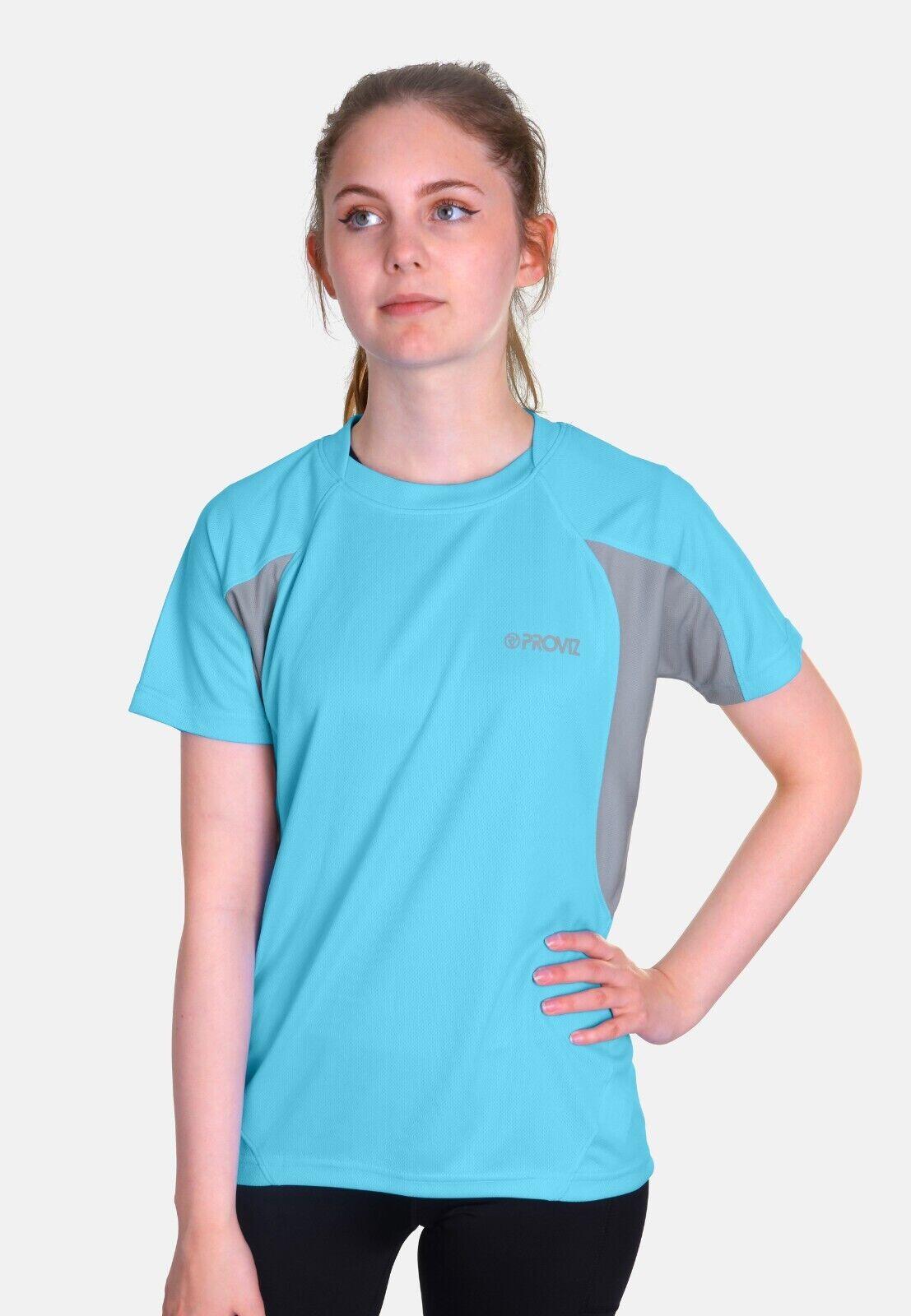 Proviz Classic Womens Sports T-Shirt Short Sleeve Reflective Activewear Top 1/6